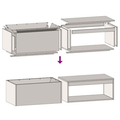 Огнище Кафяво 160 х 45 х 35 см Стомана