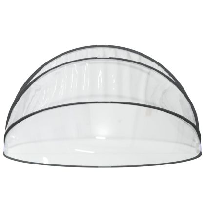Купол за басейн, кръгъл, 406x203 см, PVC