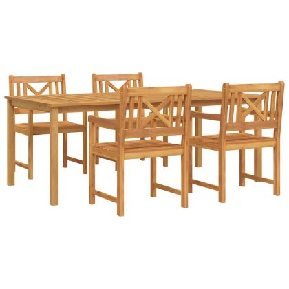 Комплект за хранене в градината 5 pcs Кафяво