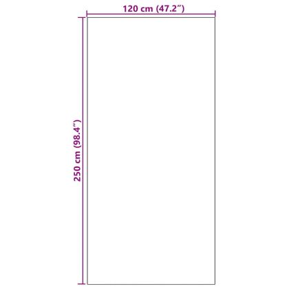 Мат за врата Друг Син и Черен 120 x 250 cm Полиамид и PVC
