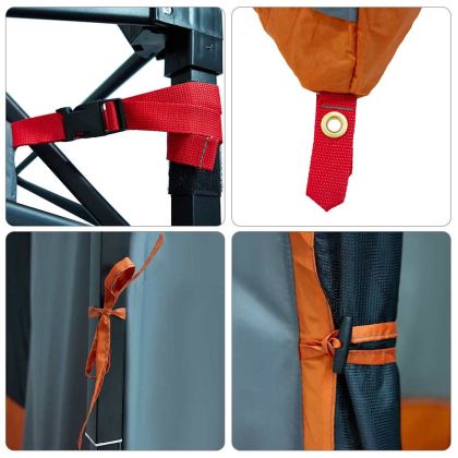 Вътрешна палатка Сив и оранжев 290 x 288 x 234 см тафта