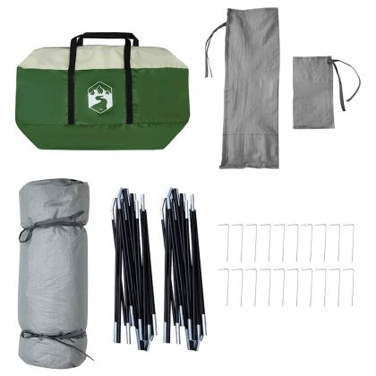 Вътрешна палатка с покрив Зелен 520 x 520 x 190 см тафта