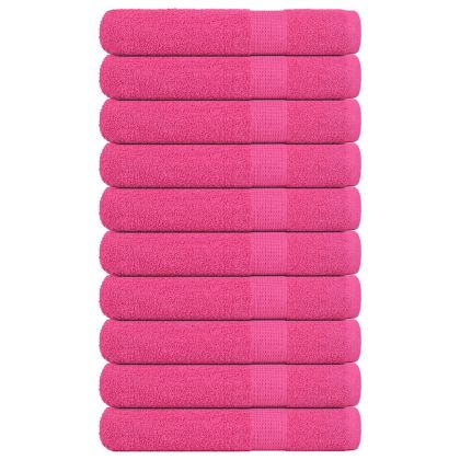 Кърпи за сауна FROGN 10 бр. Розови 80x200 см 360 г/м²
