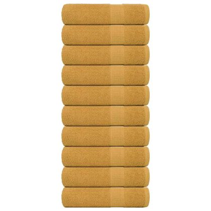 Кърпи за душ FROGN 10 бр. Златни 70x140 см 360 г/м²