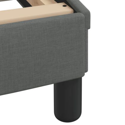 Легло с матрак Dover, тъмносиво, 200x200 см, плат