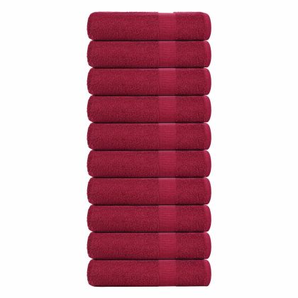 Кърпи за душ FROGN 10 бр. бордо 70x140 см 360 г/м²