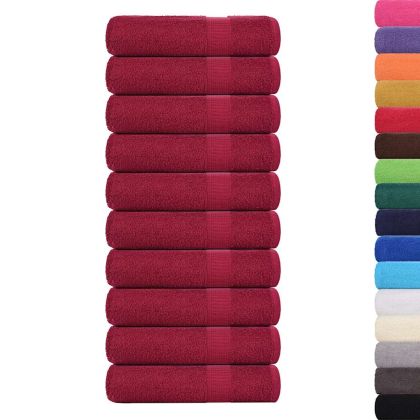 Кърпи за душ FROGN 10 бр. бордо 70x140 см 360 г/м²