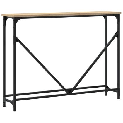 Конзолна маса, дъб сонома, 102x22,5x75 см, инженерно дърво