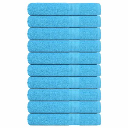 Кърпи за сауна FROGN 10 бр. Тюркоазени 80x200 см 360 г/м²