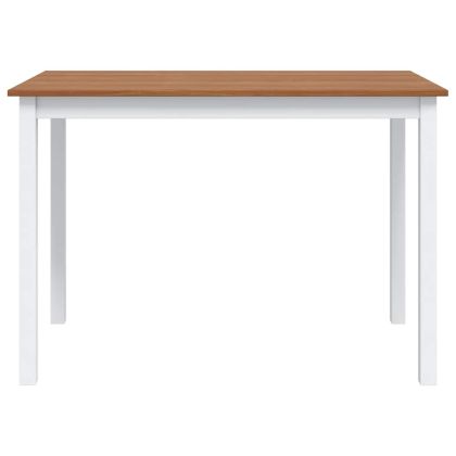 Трапезен комплект, 5 части, кафяво и бяло