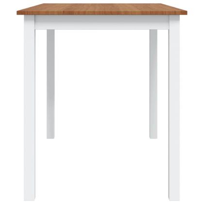 Трапезен комплект, 5 части, кафяво и бяло