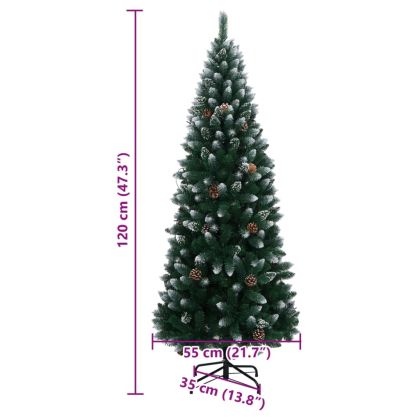 Изкуствена коледна елха, 150 LED, 120 см