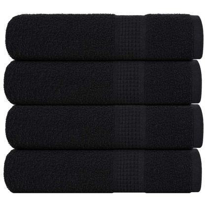 Кърпи за душ FROGN 4 бр. Черни 70x140 см 360 г/м²