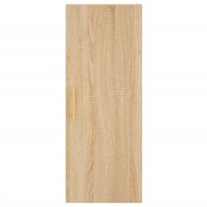 Висок шкаф, сонома дъб, 34,5x34x180 см, инженерно дърво