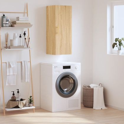 Стенен шкаф дъб сонома 34,5x34x90 см