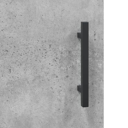 Сайдборд, бетонно сив, 100x36x60 см, инженерно дърво