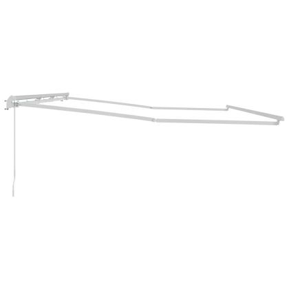 Рамка за сенник Бяло 600 × 300 cm Алуминий