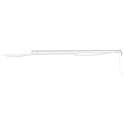 Рамка за сенник Бяло 400 × 350 cm Алуминий