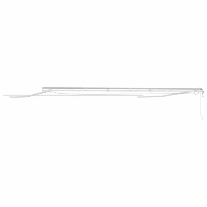 Рамка за сенник Бяло 600 × 300 cm Алуминий