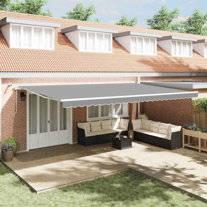 Рамка за сенник Бяло 600 × 350 cm Алуминий