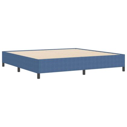 Легло с пружинирана основа Синьо 200 x 200 cm Кордюрова тъкан