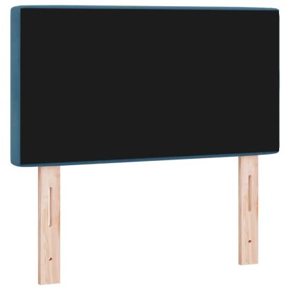 Облегалка за глава Тъмен син 80 cm Кадифе