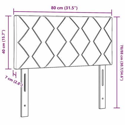 Облегалка за глава Тъмен зелен 80 cm Кадифе