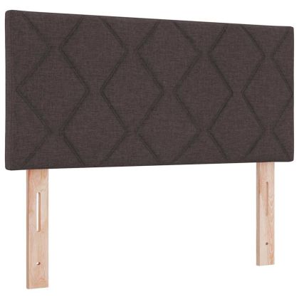Облегалка за глава Тъмен кафяв 90 cm текстил