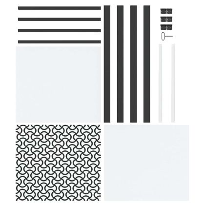 Стъклена врата Черно 76 x 3.5 x 201.5 см Алуминий