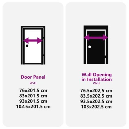 Стъклена врата Черно 76 x 3.5 x 201.5 см Алуминий