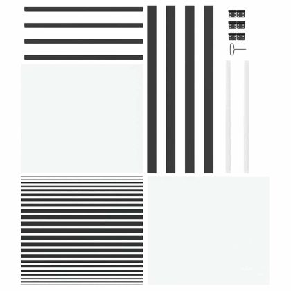 Стъклена врата На райета Черно 76 x 3.5 x 201.5 см Алуминий