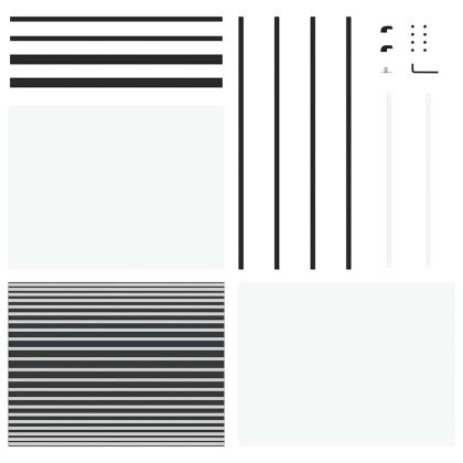 Стъклена врата На райета Черно 90 x 2 x 205 см Алуминий