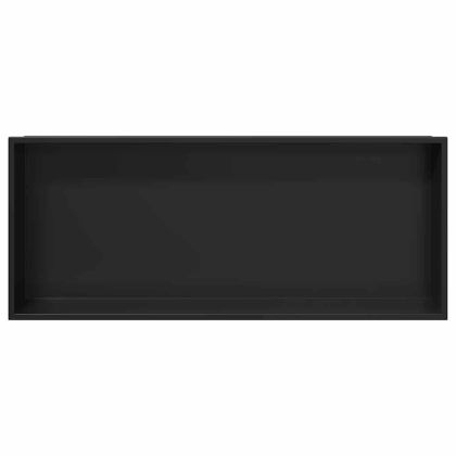 Нишата за душ Черно 75 x 30 x 9,5 см Неръждаема стомана