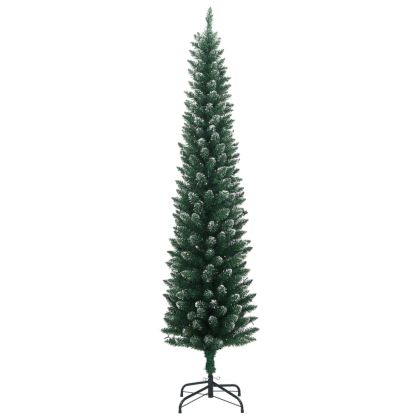 Изкуствена тънка коледна елха, 150 LED, 120 см