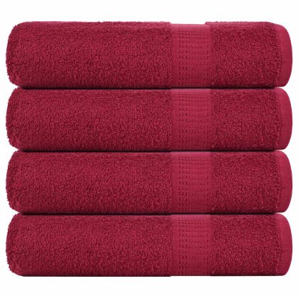 Кърпи за душ FROGN 4 бр. бордо 70x140 см 360 г/м²
