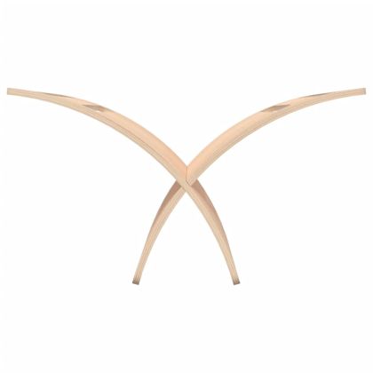 Дървена поставка за списания, подова, натурална