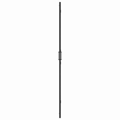 Стена за душ с влизане Черно 90 x 6.5 x 190 см