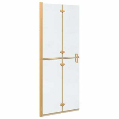 Стена за душ с влизане Златист 80 x 6,5 x 190 см