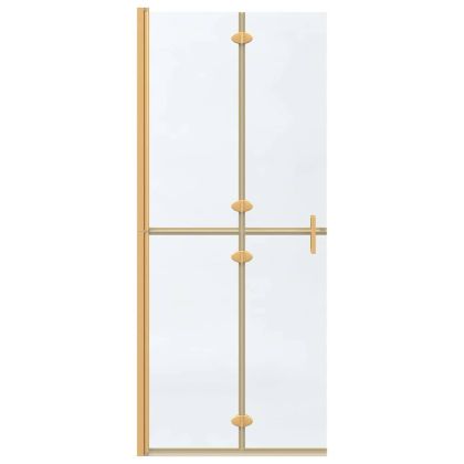 Стена за душ с влизане Златист 80 x 6,5 x 190 см