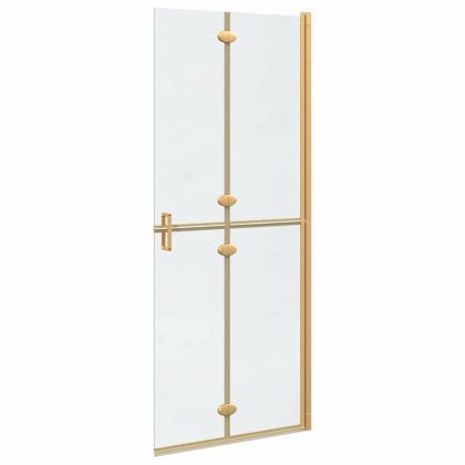 Стена за душ с влизане Златист 80 x 6,5 x 190 см