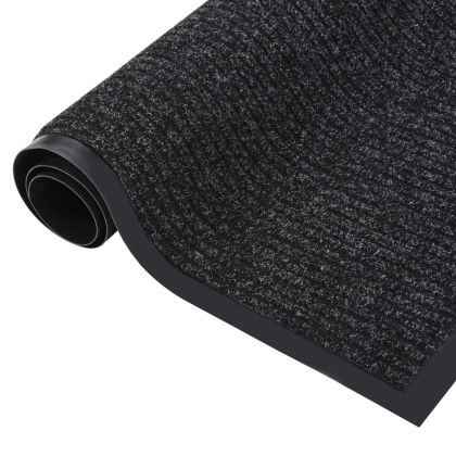 Изтривалка раирана, антрацит, 40х60 см