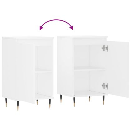 Бюфет бял 40x35x70 см инженерно дърво