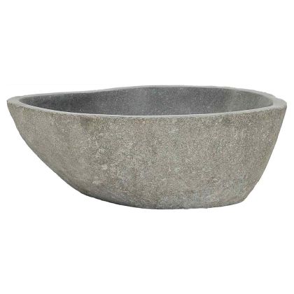 Мивка от речен камък, овална, (37-46)x(29-36) см