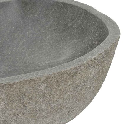Мивка от речен камък, овална, (37-46)x(29-36) см