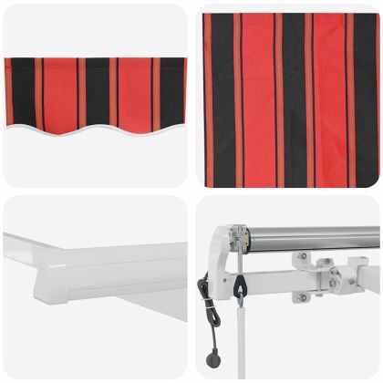 Сгъваем навес Оранжево и кафяво 400 × 300 cm