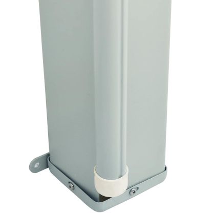 Прибираща се странична тента за вътрешен двор 200х600 см кафява