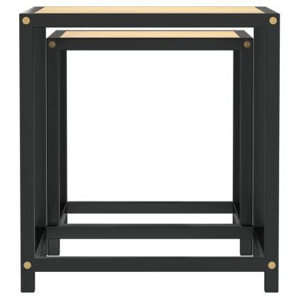 Маси за чай, 2 бр, МДФ, дъб сонома