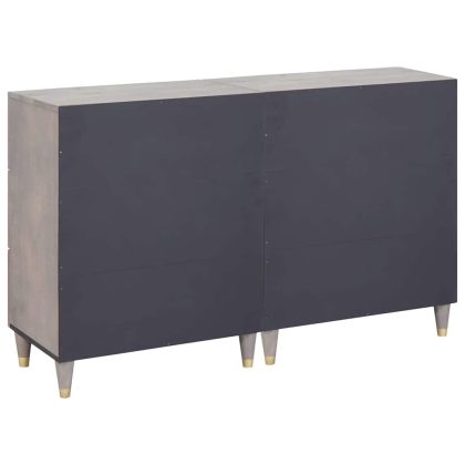 Служебен шкаф 2 pcs Сив 60 x 33 x 75 cm Солидно мангово дърво