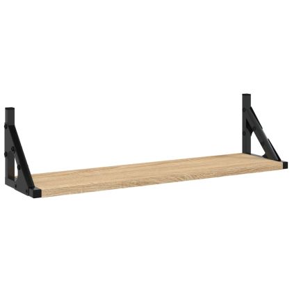 Стенни рафтове 2 бр сонома дъб 60x15x15,5 см