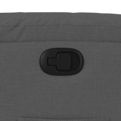 Фотьойл с регулируема облегалка, тъмносив, плат